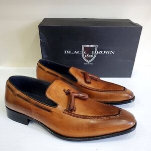 Black Brown 1826 Brown Leather Brown Shoes Size 9